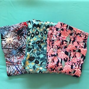 NWOT! Lula Roe Leggings OS Set#4